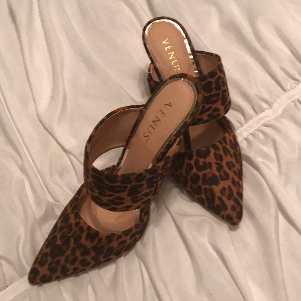 Venus Leopard Print Heels